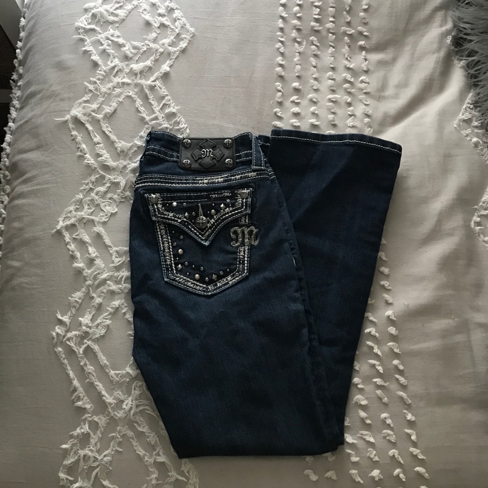 Dark wash miss me jeans